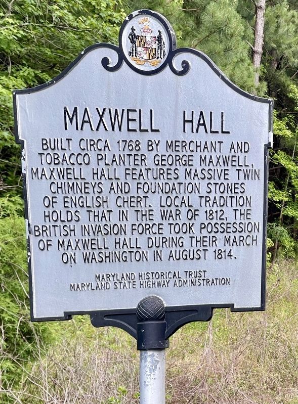 Maxwell Hall Marker. Click for full size. Maxwell Hall Marker image. Click for full size.