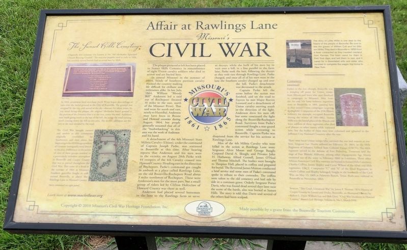 Affair at Rawlings Lane Marker image. Click for full size.
