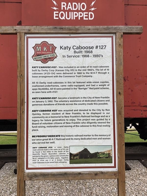 Katy Caboose #127 Marker image. Click for full size.