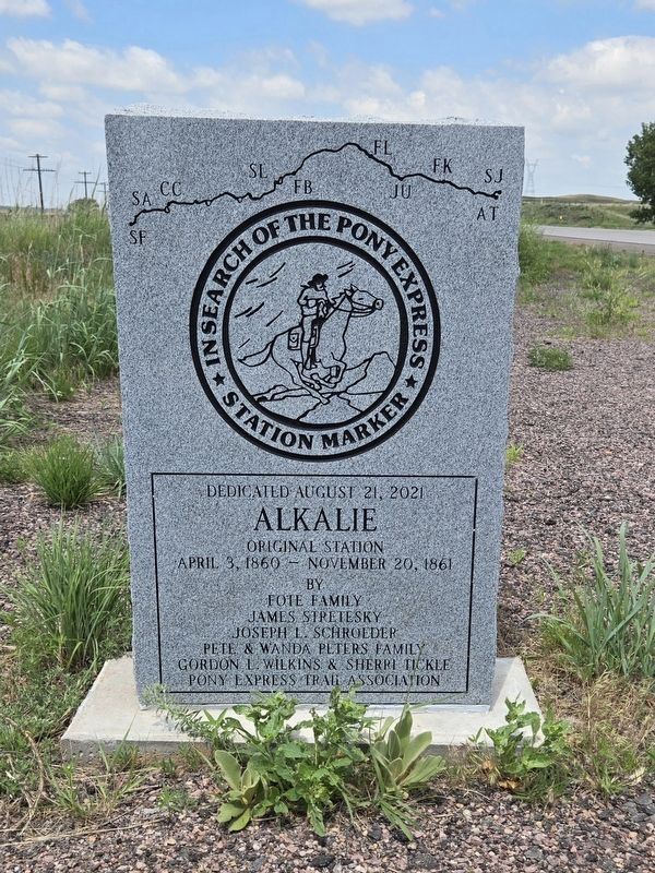 Alkalie Original Station Marker. Click for full size. Alkalie Original Station Marker image. Click for full size.