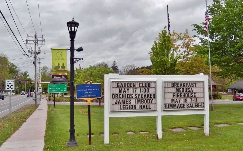 Site of Greenville Free Academy Marker image. Click for full size.