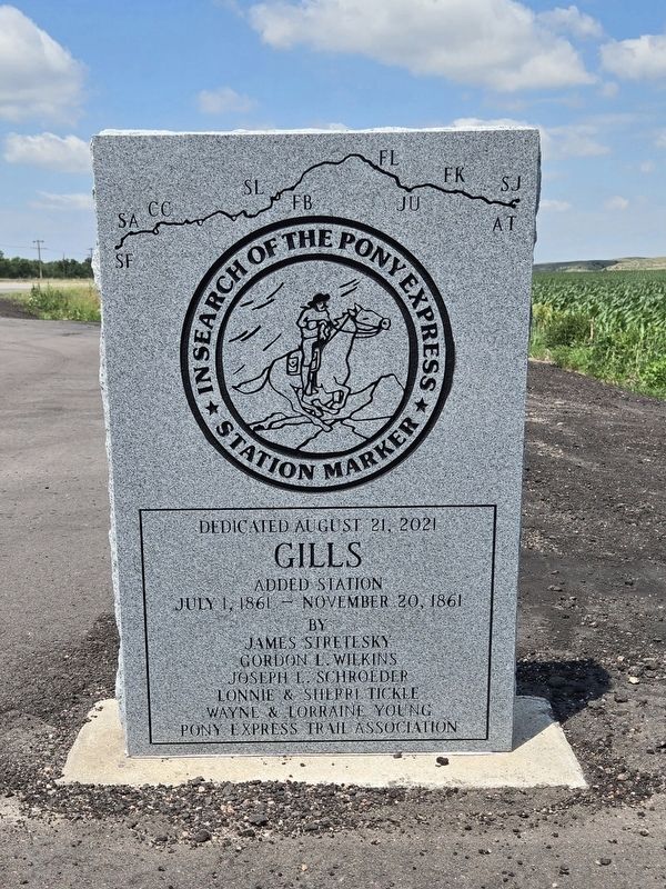 Gills Added Station Marker. Click for full size. Gills Added Station Marker image. Click for full size.
