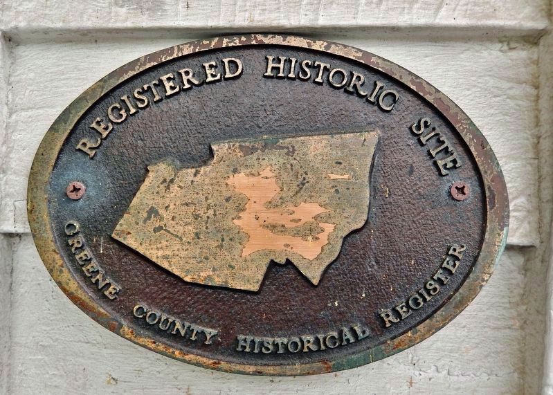 Greene County Historical Register Marker image. Click for full size.