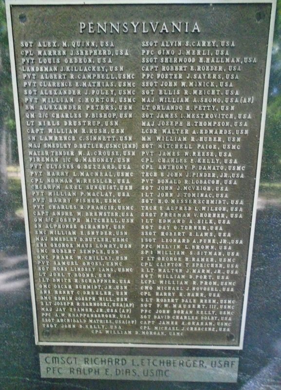 Pennsylvania Medal of Honor Recipients Marker image. Click for full size.