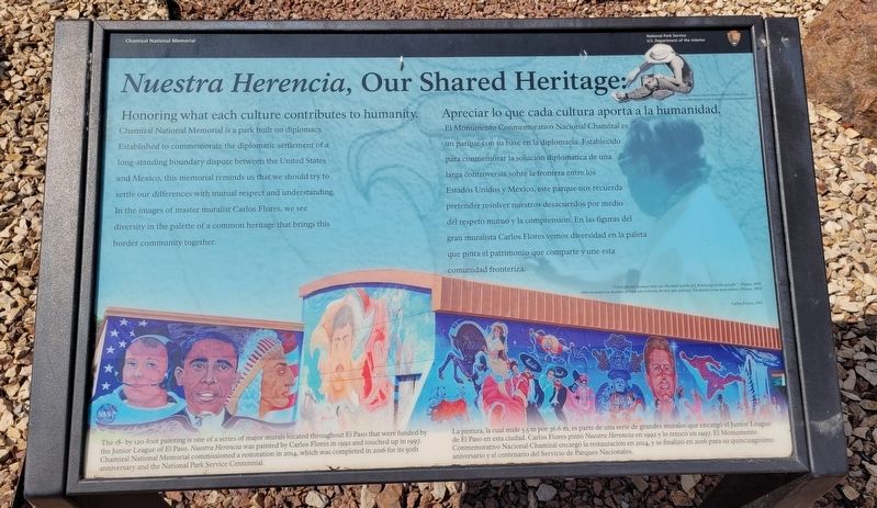 Nuestra Herencia, Our Shared Heritage: Marker. Click for full size. Nuestra Herencia, Our Shared Heritage: Marker image. Click for full size.