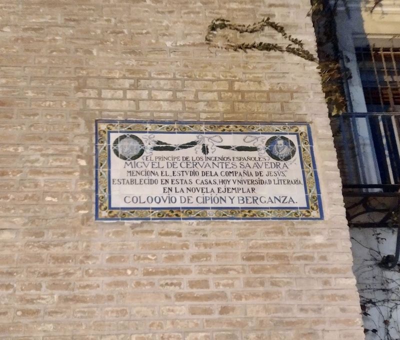 Society of Jesus and Cervantes Marker image. Click for full size.