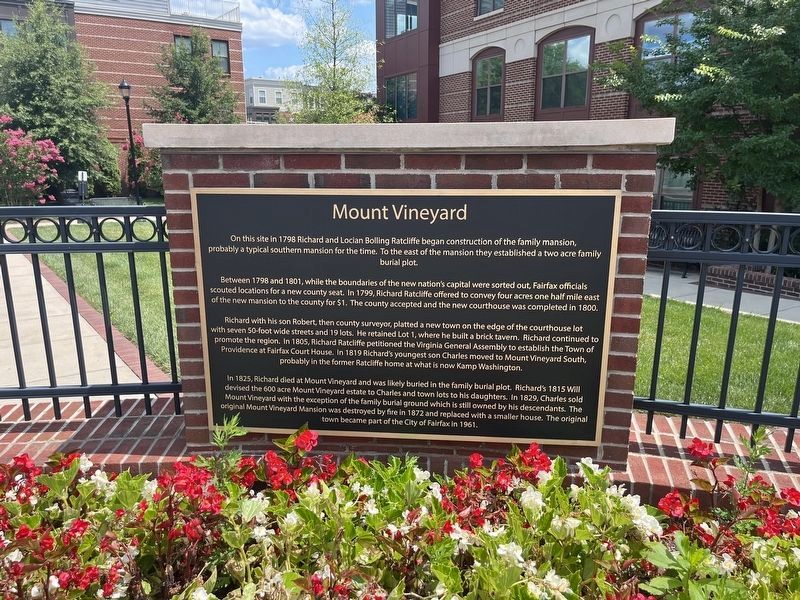 Mount Vineyard Marker. Click for full size. Mount Vineyard Marker image. Click for full size.