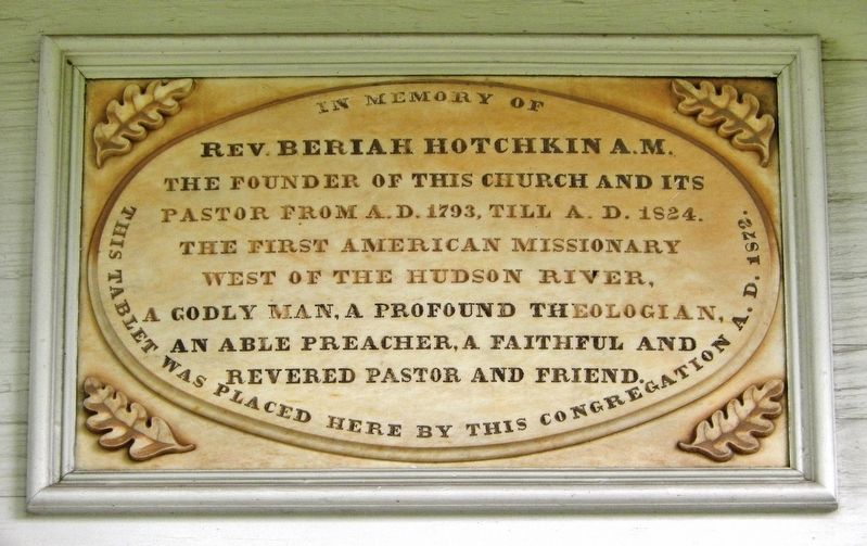 Rev. Beriah Hotchkin A.M. Marker image. Click for full size.