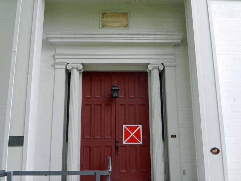 Greenville Presbyterian Church (1860) Entrance image. Click for full size.