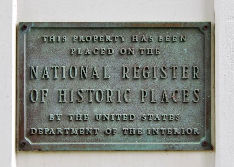 National Register of Historic Places Marker image. Click for full size.