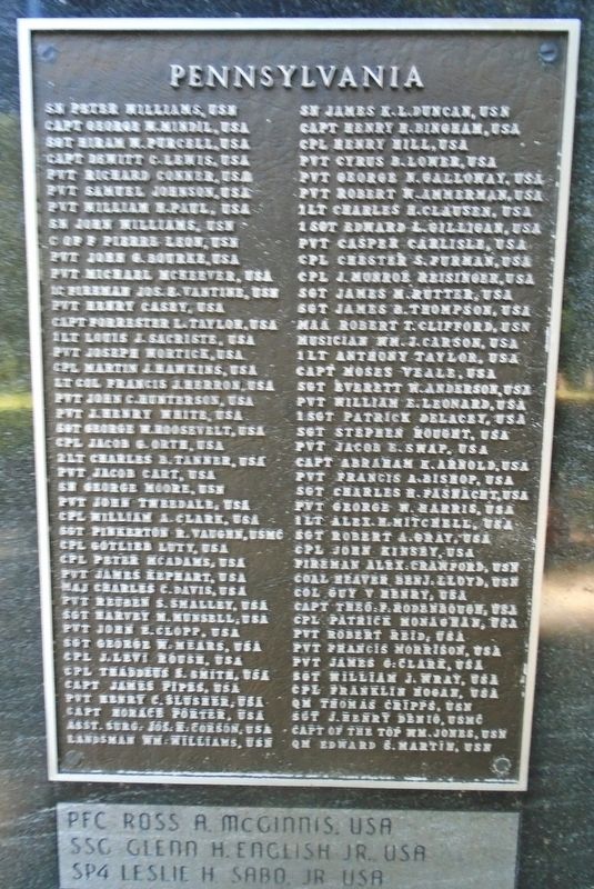 Pennsylvania Medal of Honor Recipients Marker image. Click for full size.