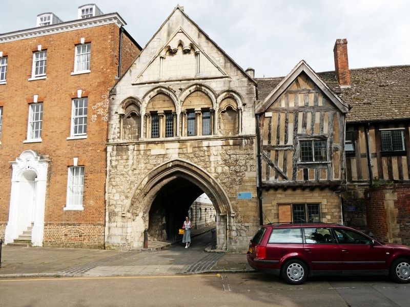Wider View of Gate with Marker. Click for full size. Wider View of Gate with Marker image. Click for full size.