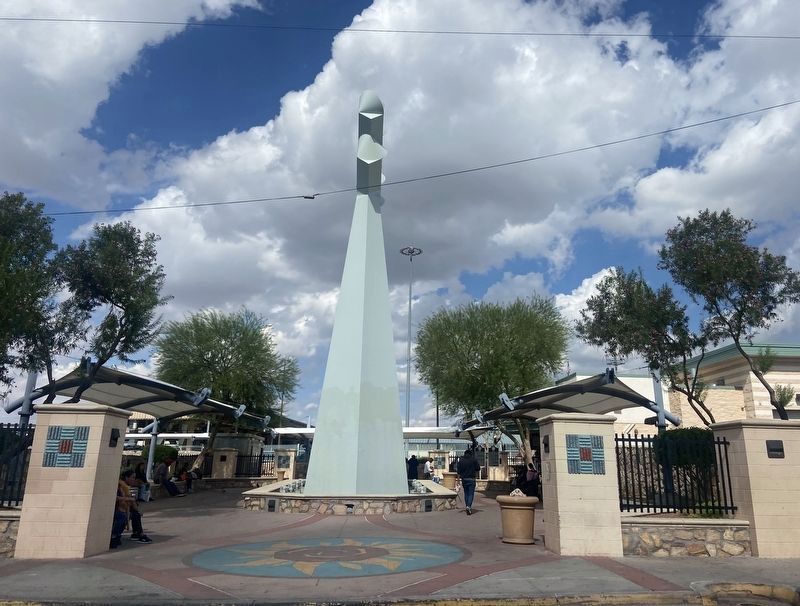 The Chihuahuita Markers are located in the Lions Plazita. image. Click for full size.