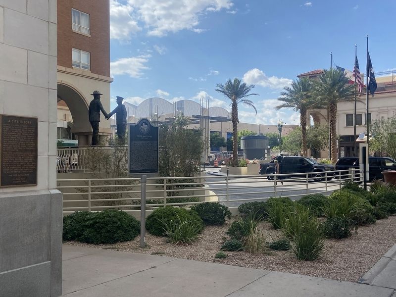 The view of the Felix Martinez Marker along the street image. Click for full size.