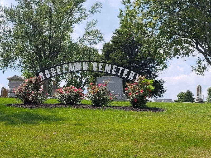 Roselawn Cemetery Arch. Click for full size. Roselawn Cemetery Arch image. Click for full size.