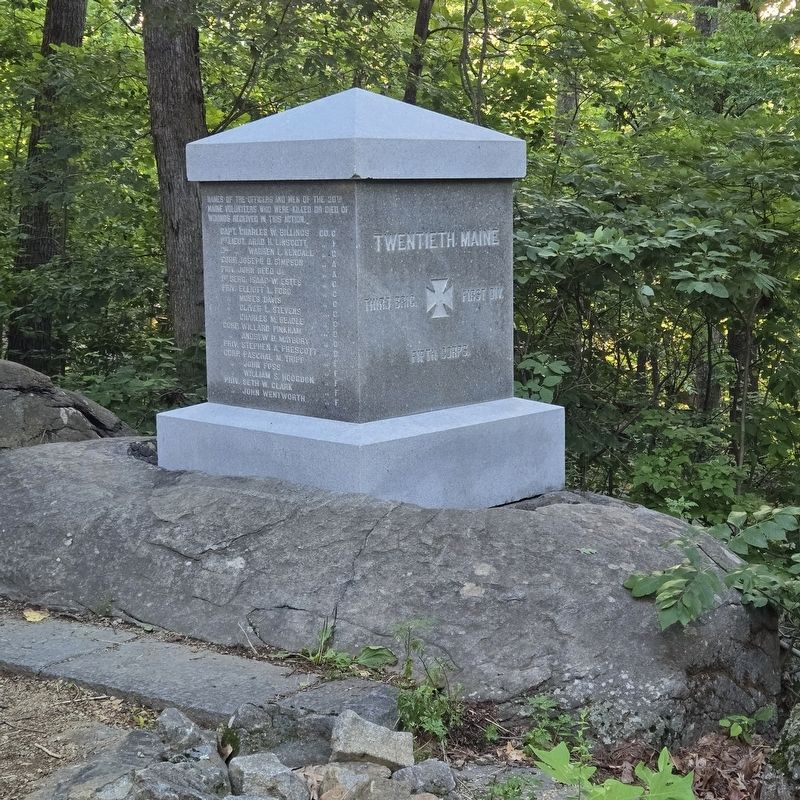 The Tenacious 20th Maine Marker image. Click for full size.