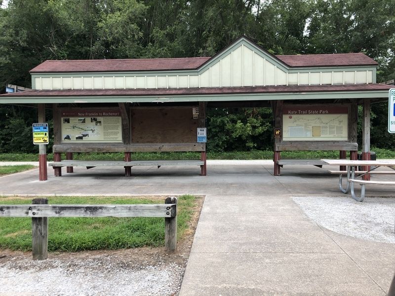 New Franklin to Rocheport Marker. Click for full size. New Franklin to Rocheport Marker image. Click for full size.