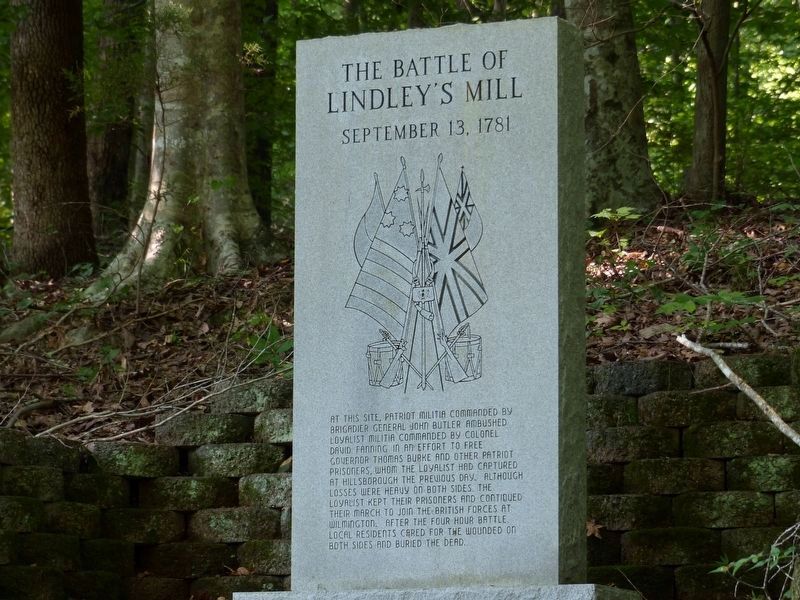The Battle of Lindley's Mill Marker image. Click for full size.