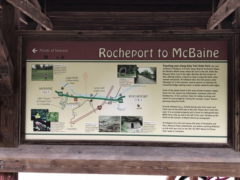 Rocheport to McBaine Marker image. Click for full size.