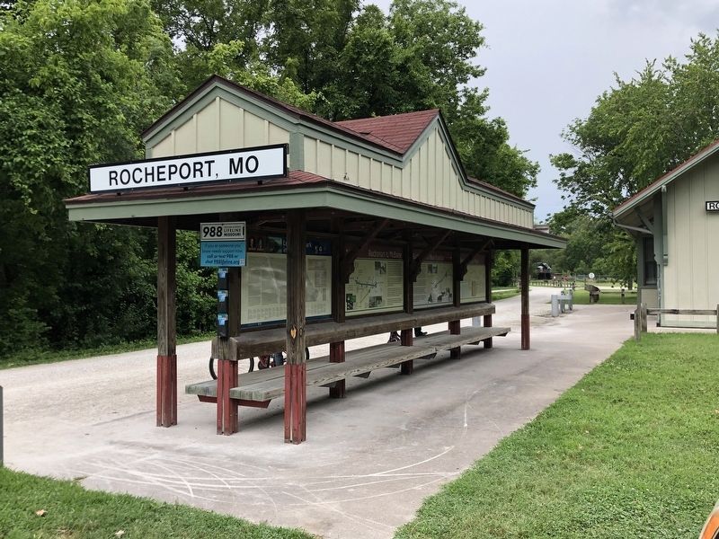 Rocheport to McBaine Marker image. Click for full size.