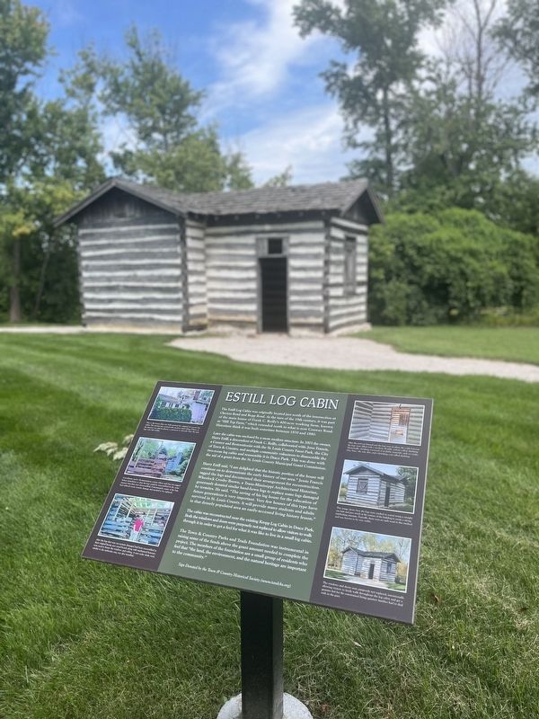 Estill Log Cabin Marker image. Click for full size.