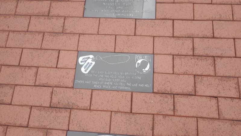 POW-MIA Memorial Reflecting Pond Marker image. Click for full size.
