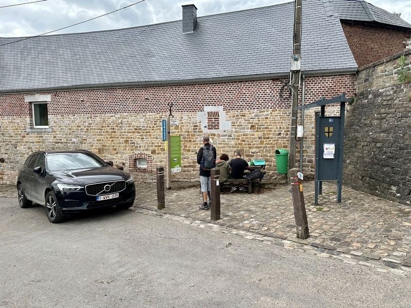 Clermont-sur-Berwinne Marker - wide view image. Click for full size.