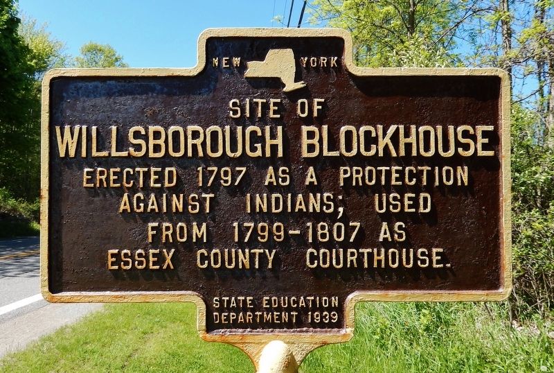 Site of Willsborough Blockhouse Marker image. Click for full size.