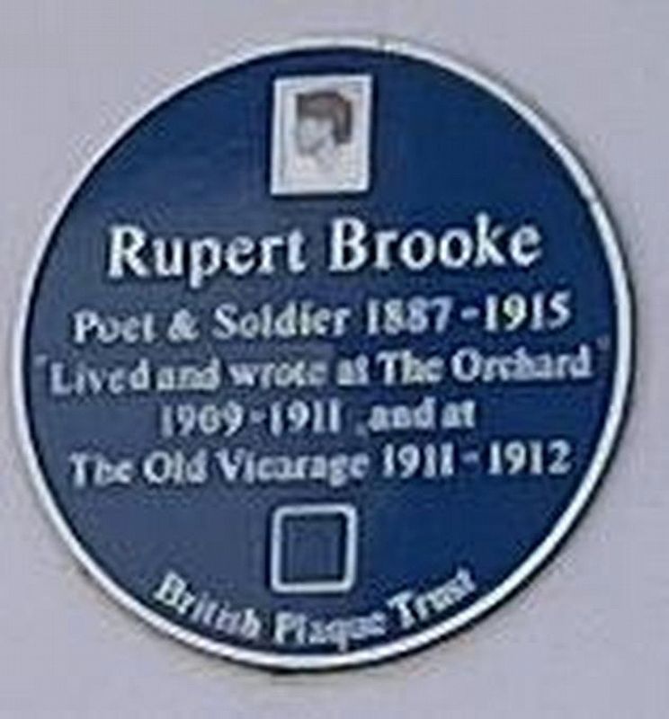 Rupert Brooke Marker. Click for full size. Rupert Brooke Marker image. Click for full size.