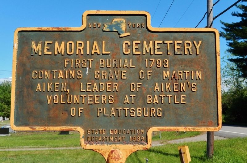Memorial Cemetery Marker. Click for full size. Memorial Cemetery Marker image. Click for full size.