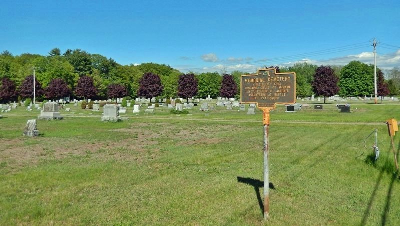 Memorial Cemetery Marker. Click for full size. Memorial Cemetery Marker image. Click for full size.