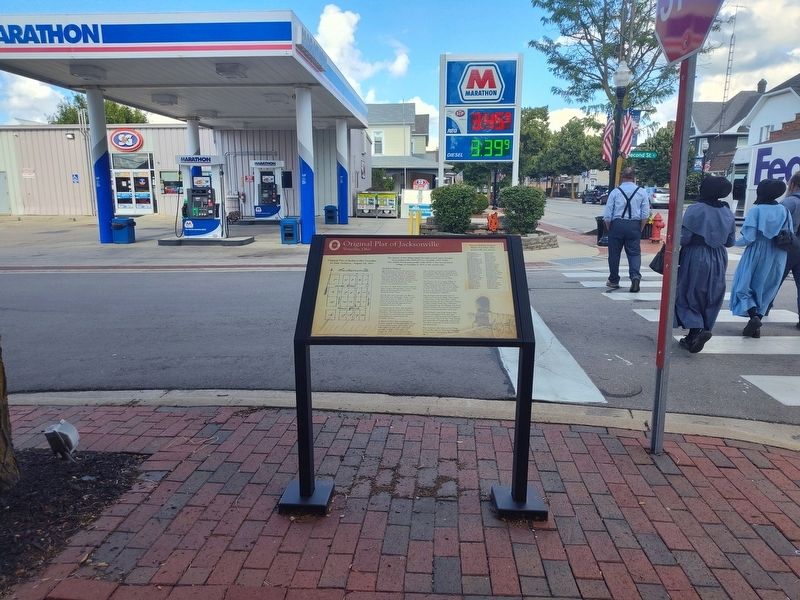 Original Plat of Jacksonville Marker. Click for full size. Original Plat of Jacksonville Marker image. Click for full size.