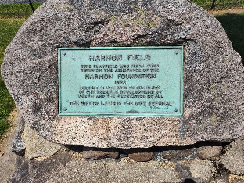 Harmon Field Marker. Click for full size. Harmon Field Marker image. Click for full size.