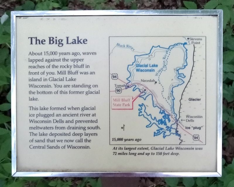 The Big Lake Marker image. Click for full size.