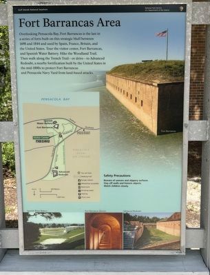 Fort Barrancas Area Marker. Click for full size. Fort Barrancas Area Marker image. Click for full size.