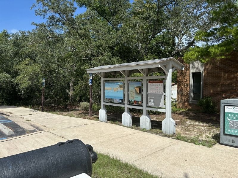 Fort Barrancas Area Marker in the middle. Click for full size. Fort Barrancas Area Marker in the middle image. Click for full size.