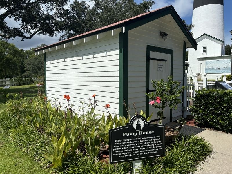 Pump House and Marker. Click for full size. Pump House and Marker image. Click for full size.