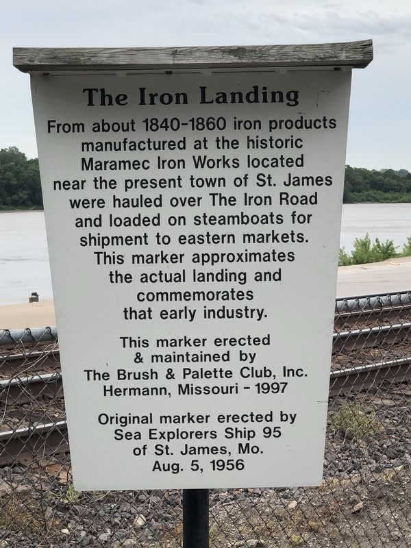 The Iron Landing Marker. Click for full size. The Iron Landing Marker image. Click for full size.