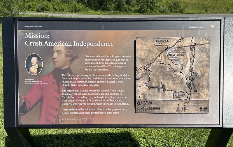 Mission: Crush American Independence Marker. Click for full size. Mission: Crush American Independence Marker image. Click for full size.