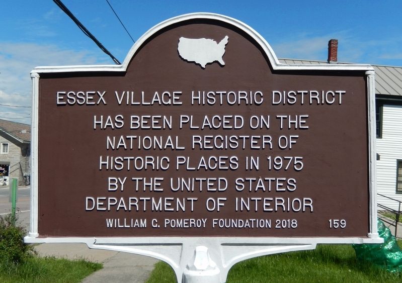Essex Village Historic District Marker image. Click for full size.