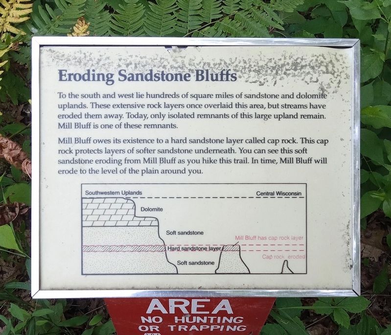 Eroding Sandstone Bluffs Marker image. Click for full size.