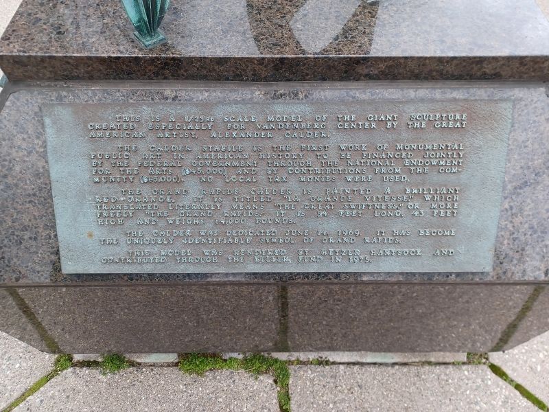 Scale Model of La Grande Vitesse Marker image. Click for full size.