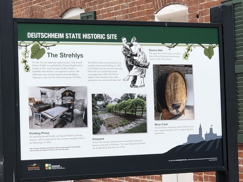 The Strehlys side of marker image. Click for full size.