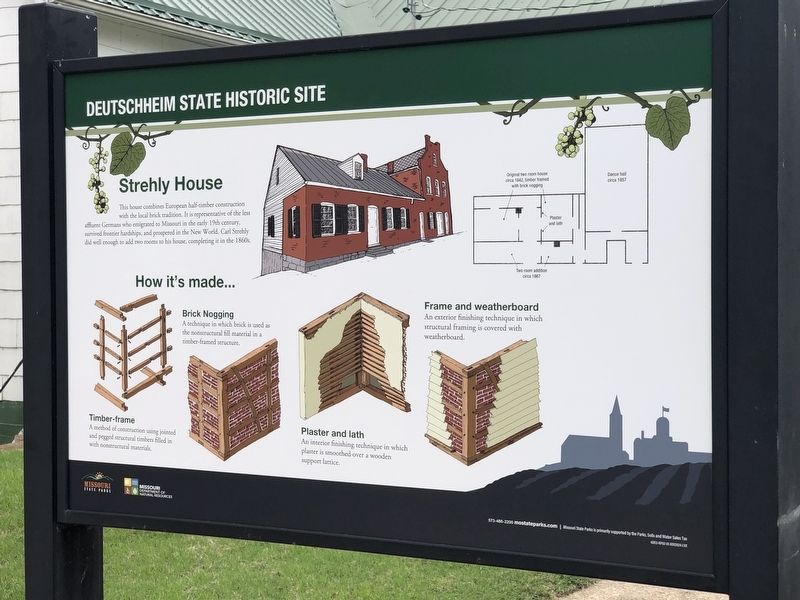 Strehly House side of marker image. Click for full size.