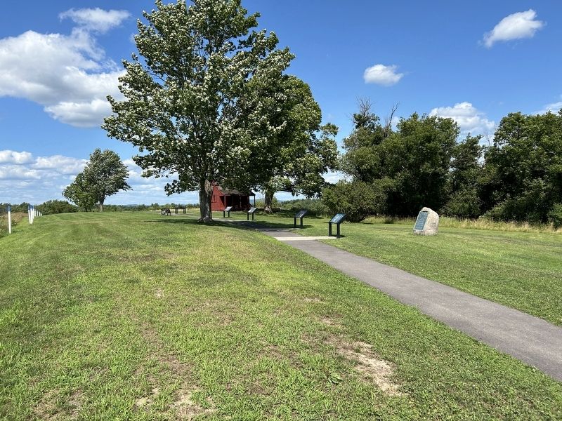 The Path to the Neilson House Marker. image. Click for full size.