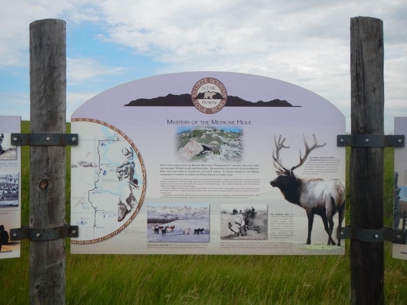 Mountain of the Medicine Hole Marker: center panel. Click for full size. Mountain of the Medicine Hole Marker: center panel image. Click for full size.