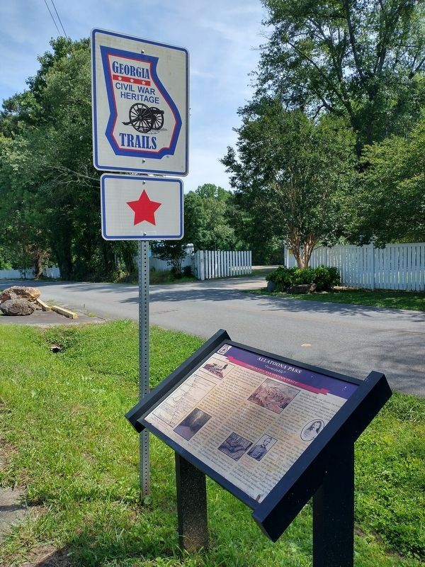 Allatoona Pass Marker. Click for full size. Allatoona Pass Marker image. Click for full size.