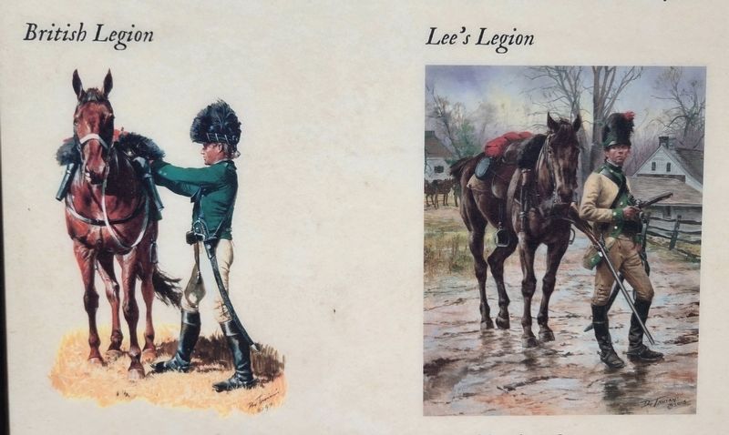 British Legion and Lee's Legion, Upper left of the marker. Click for full size. British Legion and Lee's Legion, Upper left of the marker image. Click for full size.