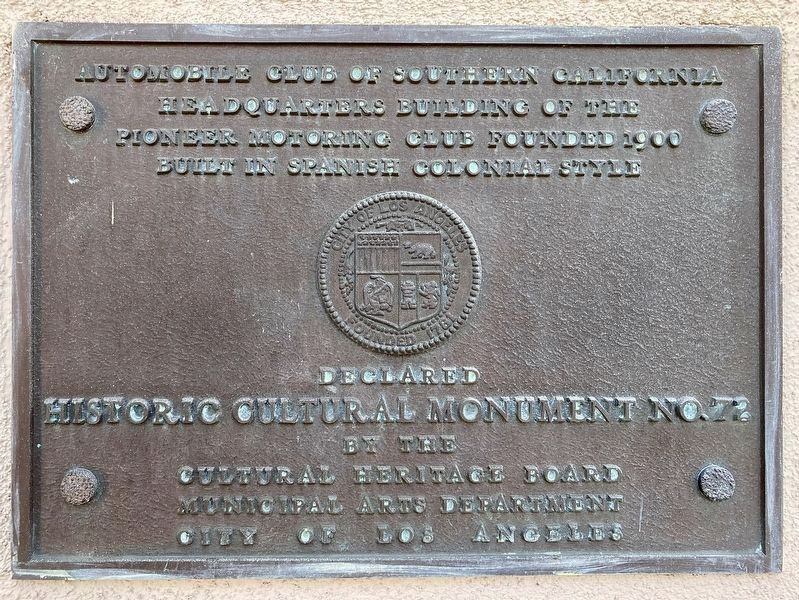 Automobile Club Headquarters Marker image. Click for full size.