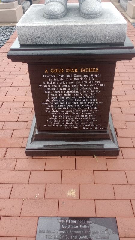 A Gold Star Father Marker image. Click for full size.